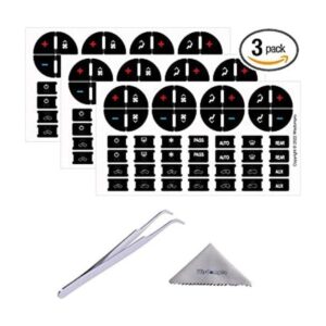 Wisdompro Paquete de 3 kits de reparación de botones de CA_1