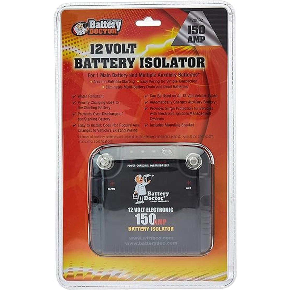 WirthCo 20092 Doctor de baterías de 125 Amp150 Amp