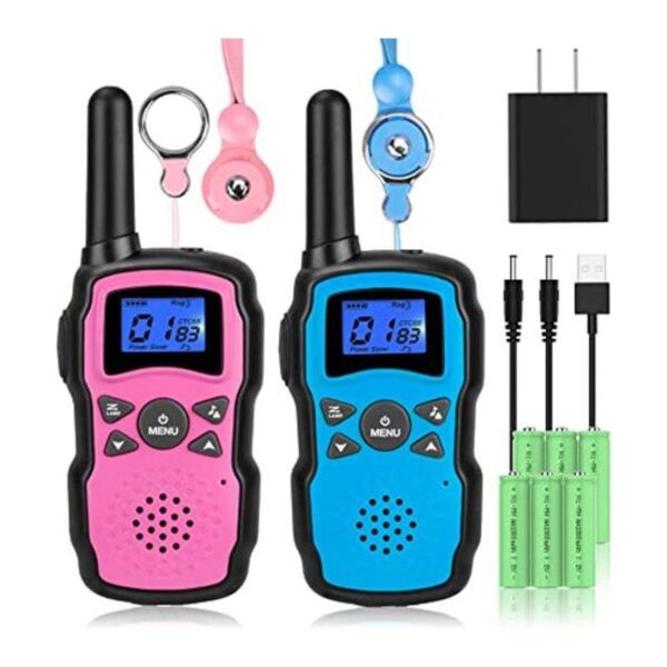Wishouse Walkie Talkies recargables para niños con batería_1