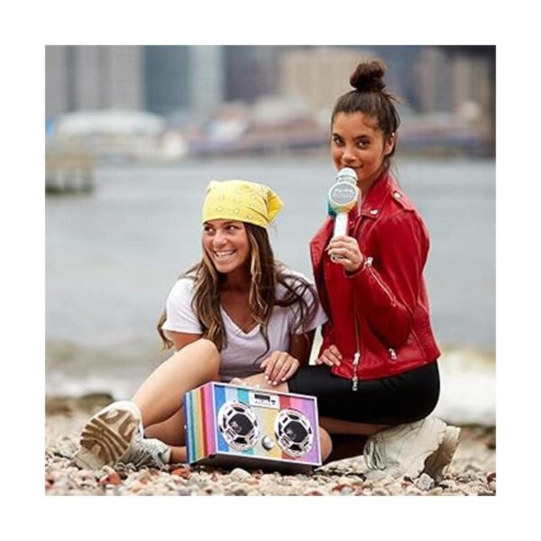 Wireless Express Mini Boombox con altavoces LED Altavoz_4
