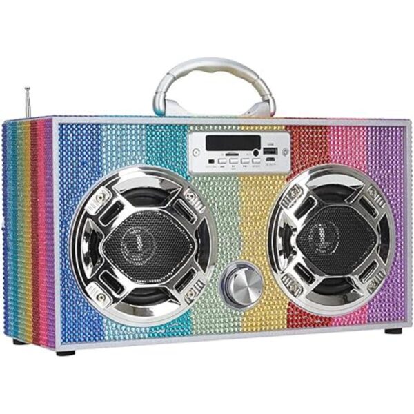 Wireless Express Mini Boombox con altavoces LED Altavoz_3