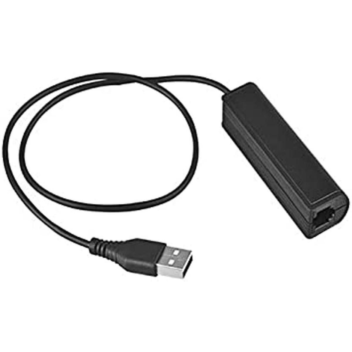 Adaptador USB para ordenador portátil a RJ9 hembra para