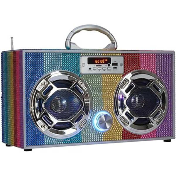 Wireless Express Mini Boombox con altavoces LED Altavoz_2