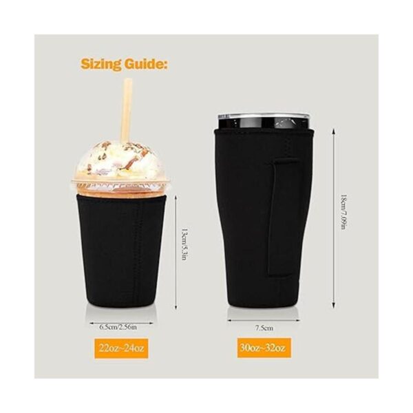 Wirepo 2 fundas reutilizables de café helado para bebidas