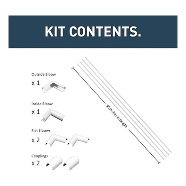 Kit de cubrecable canal 1 por 2 unidades C110 Wiremold_5