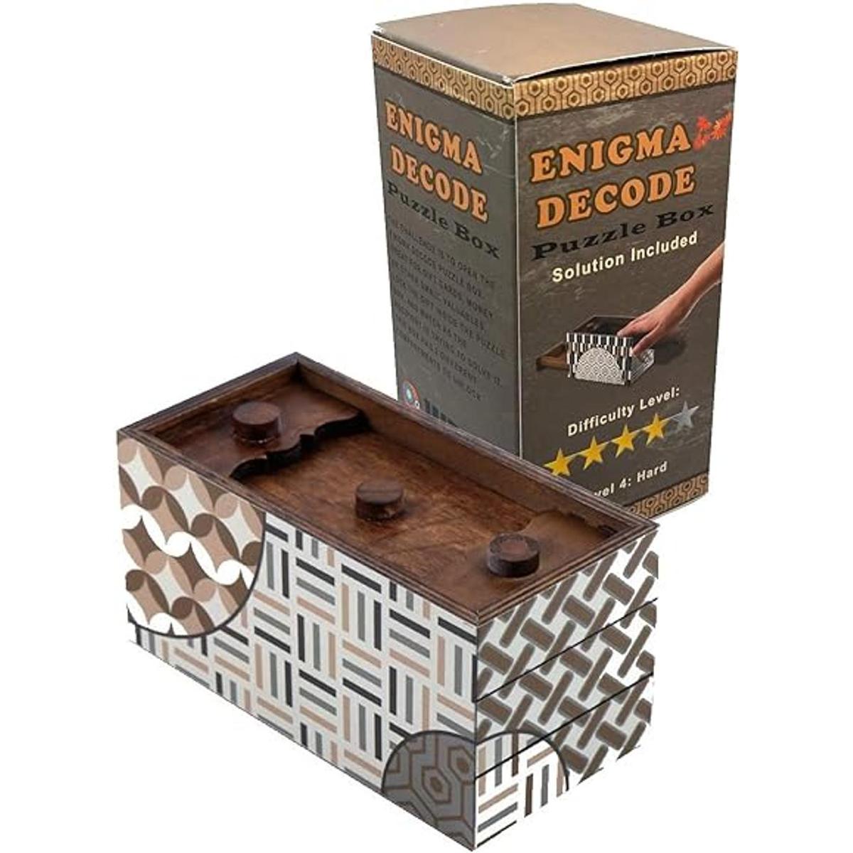 Enigma Decode Caja de rompecabezas secreta Soporte para