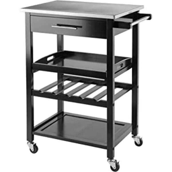 Winsome Anthony Kitchen Negro 25.2 pulgadas de ancho x_1