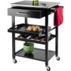 Winsome Anthony Kitchen Negro 25.2 pulgadas de ancho x_4