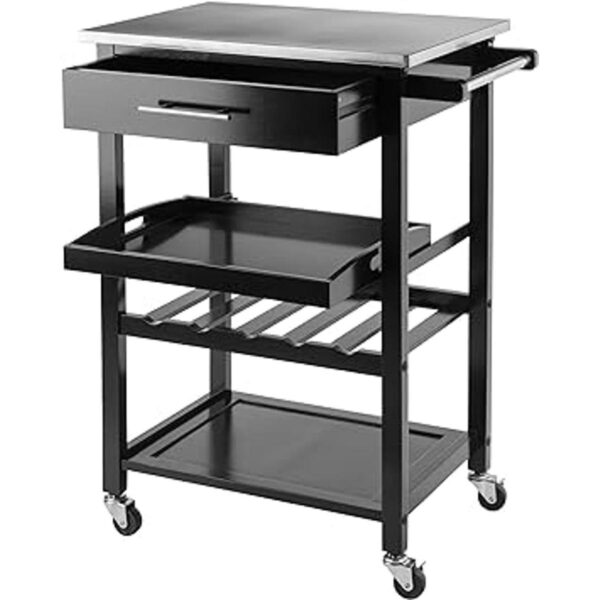 Winsome Anthony Kitchen Negro 25.2 pulgadas de ancho x_2