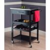 Winsome Anthony Kitchen Negro 25.2 pulgadas de ancho x_5