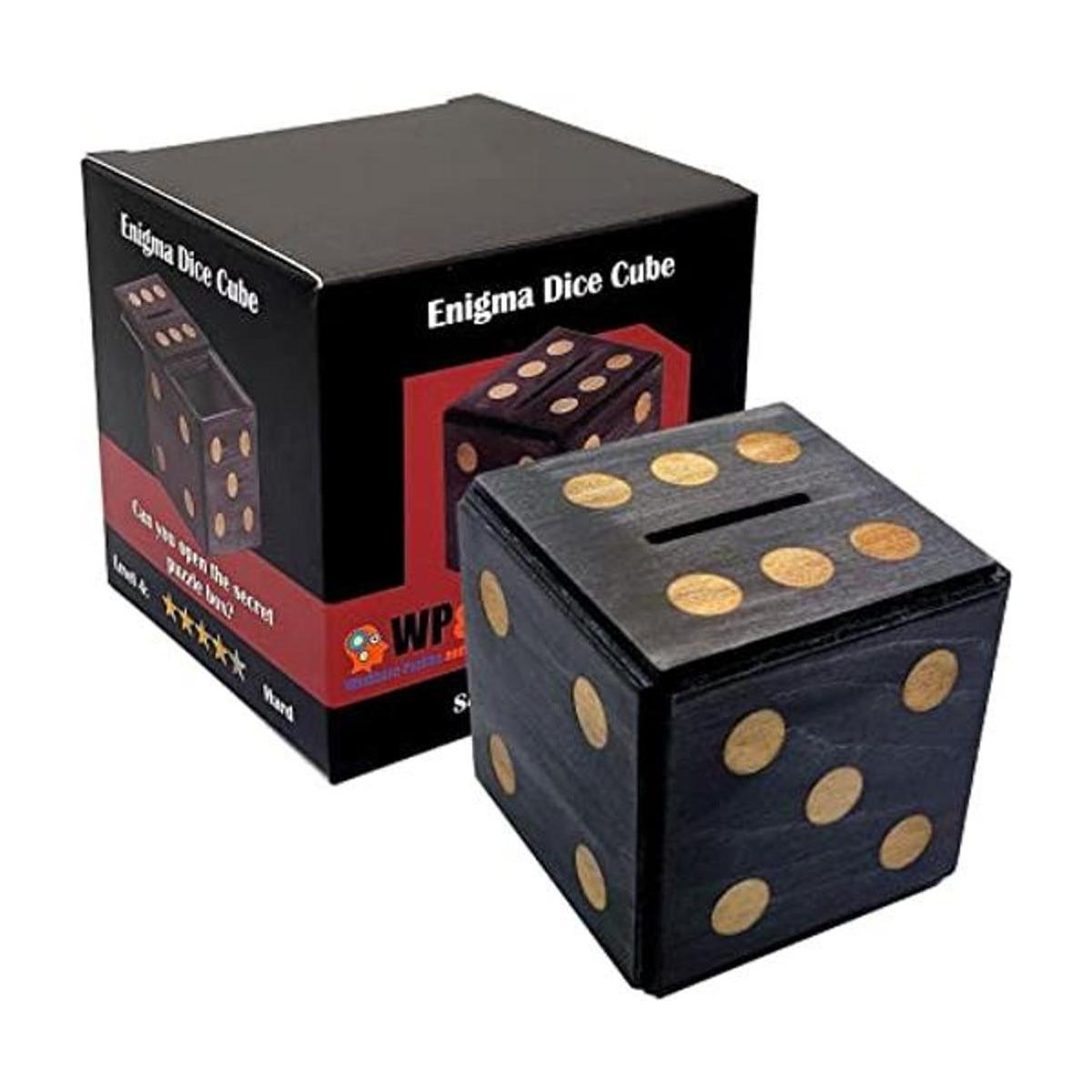 Puzzle Box Enigma Dice Cube Soporte de dinero y regalo en