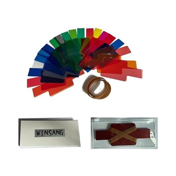 Universal Flash Gels Lighting Filter WS1 20 PC Kits de_4