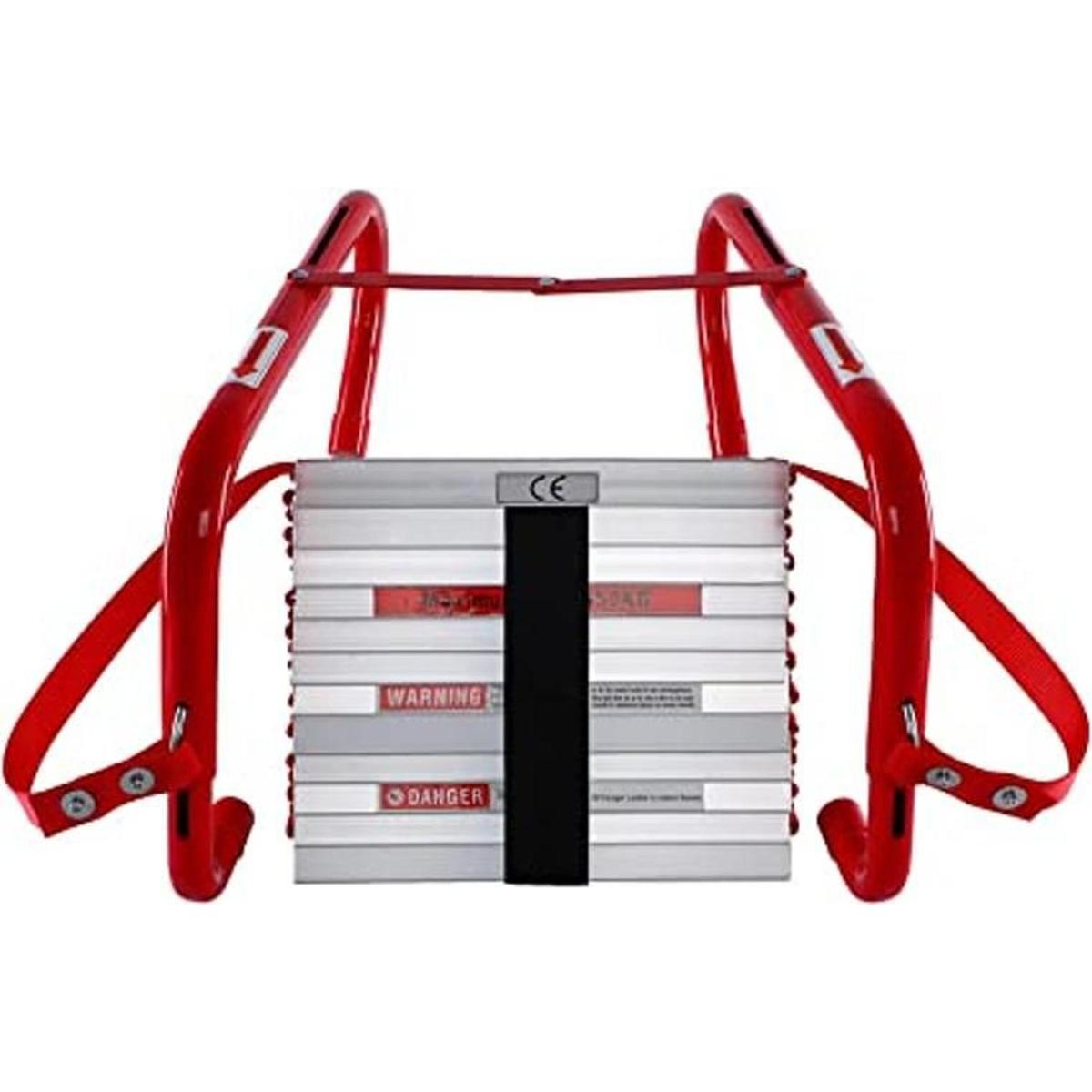 WINSENSE Escalera retráctil de escape de fuego 2 casas 15