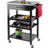 Winsome Anthony Kitchen Negro 25.2 pulgadas de ancho x_3