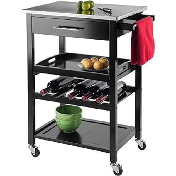 Winsome Anthony Kitchen Negro 25.2 pulgadas de ancho x_3