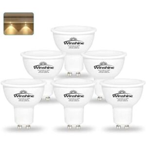 Winshine Bombillas LED GU10 de 6 W equivalente a 50 W