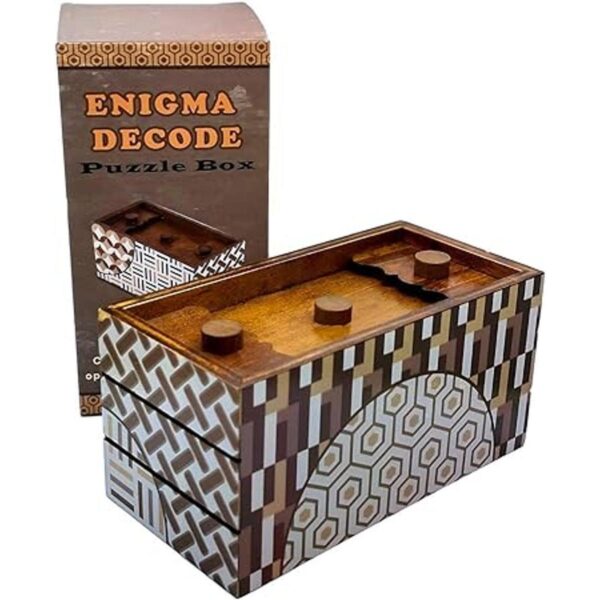 Enigma Decode Caja de rompecabezas secreta Soporte para_6
