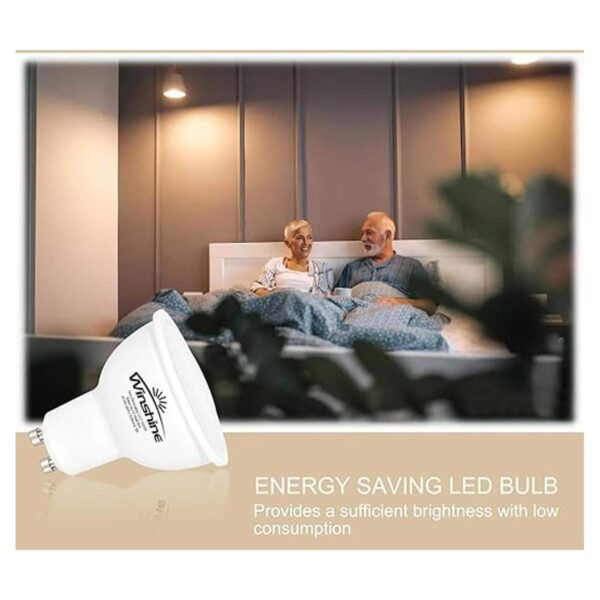 Winshine Bombillas LED GU10 de 6 W equivalente a 50 W