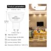 Winshine Bombillas LED GU10 de 6 W equivalente a 50 W