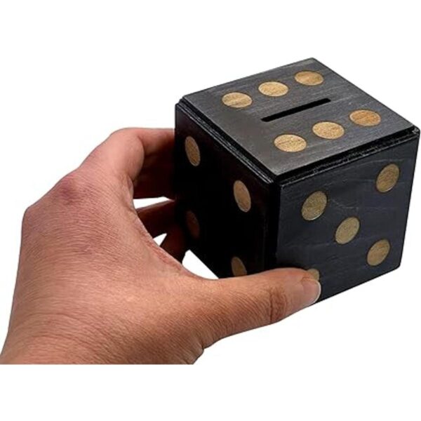 Puzzle Box Enigma Dice Cube Soporte de dinero y regalo en_3