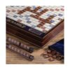 Tablero de juego de Scrabble Deluxe de madera con tablero_3
