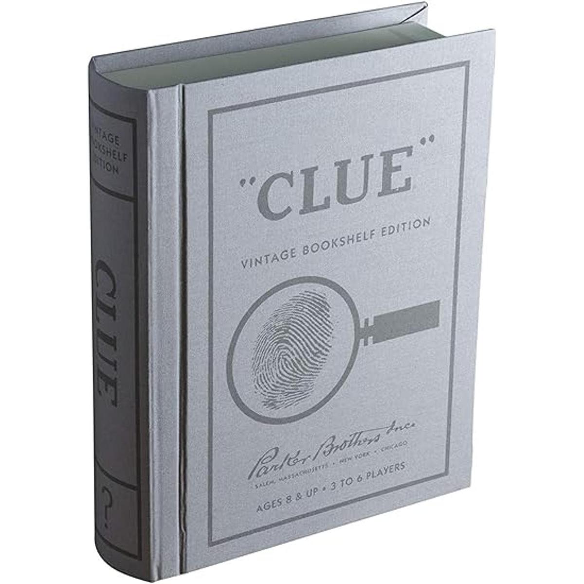 Juego de mesa de edición clásica vintage. Libro de pistas