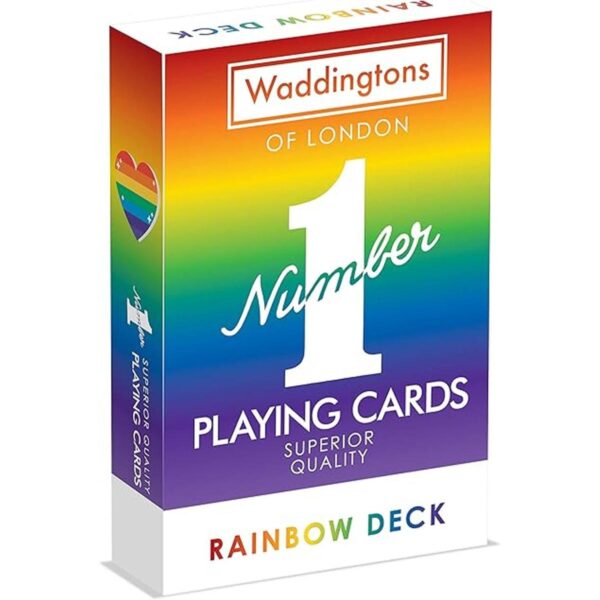 Waddingtons No 1 Rainbow Playing Cards Nuevo_1