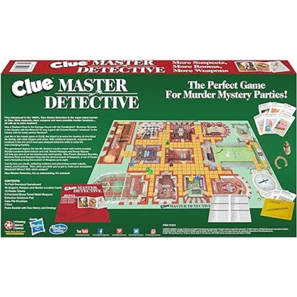 Winning Moves Games Clue Master Detective Juego de mesa_3