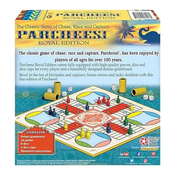 Winning Moves Games Parcheesi Royal Edition Multicolor_3
