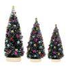 Paquete de 3 mini árboles de Navidad artificiales para