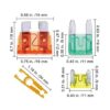 Kit surtido de 288 fusibles de coche Fusibles de hoja_4