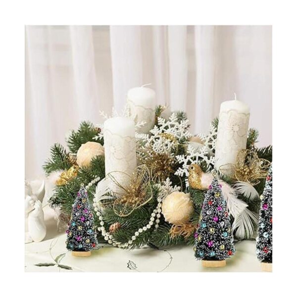 Paquete de 3 mini árboles de Navidad artificiales para