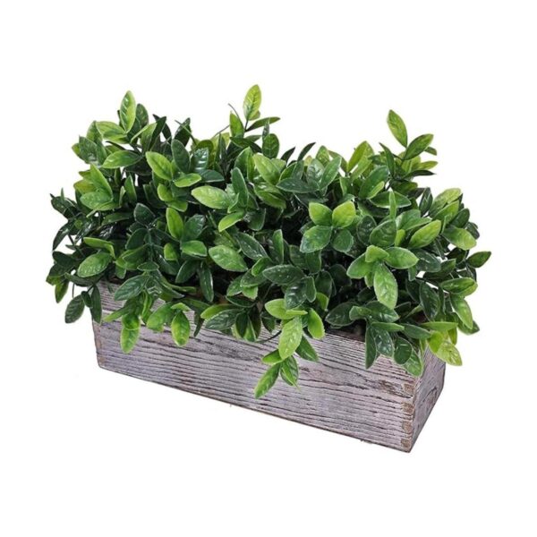 Planta de eucalipto artificial en maceta rectangular