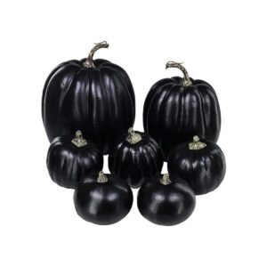 Paquete de 7 calabazas artificiales de cosecha color