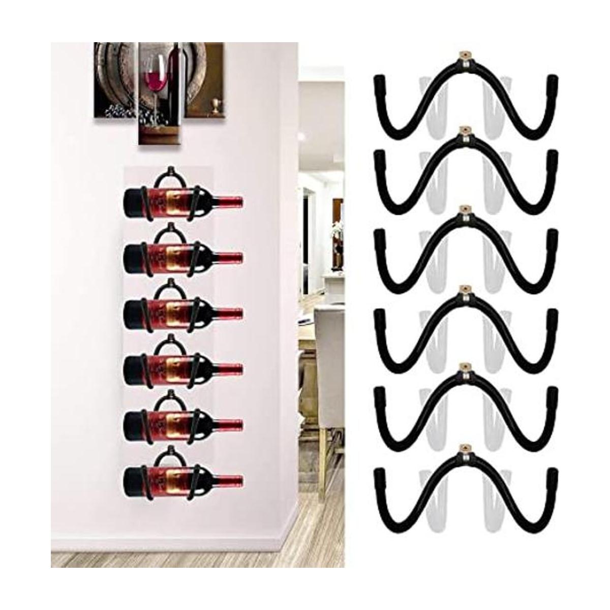 Pmsanzay Estante para botellas de vino de pared con