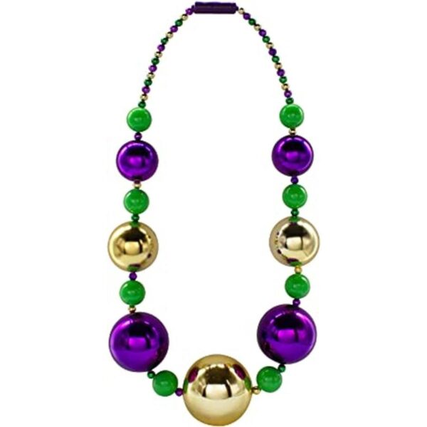 Windy City Novelties Collar de cuentas de Mardi Gras con_1