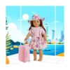 Windolls Juego de maleta de muñeca americana de 18