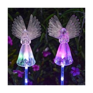 Paquete de 2 ángeles con energía solar para decoraciones_1