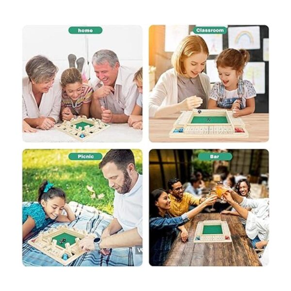 Win Sports Juego de dados Shut the Box cierra la caja_3