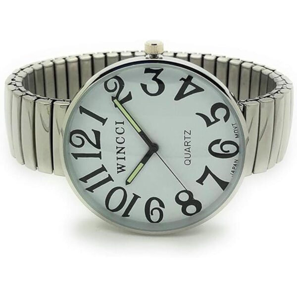 Wincci Reloj de moda con banda elástica para hombre y mujer_2