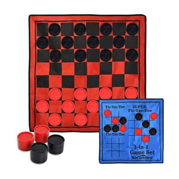 Win SPORTS Juego de juego de damas gigantes 3 en 1 punta_1
