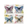 Wilproo Juego de 4 fundas de almohada decorativas con
