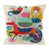 Fundas de almohada zapatos de tacón alto color rosa;