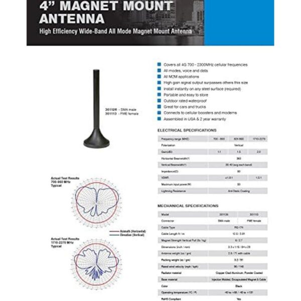 weBoost 301126 Wilson Electronics 4G Mini antena de_3
