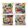 Fundas de almohada zapatos de tacón alto color rosa;