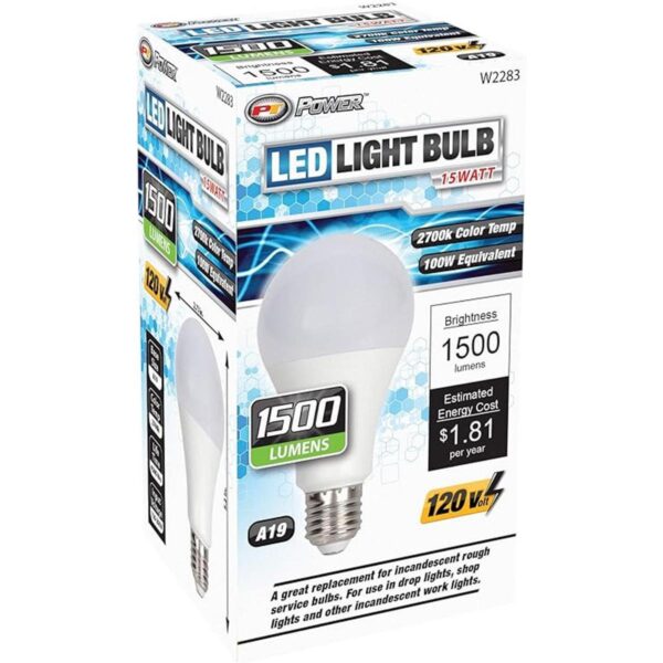 Performance Tool W2283 Bombilla LED 15 W 120 V 1500_2