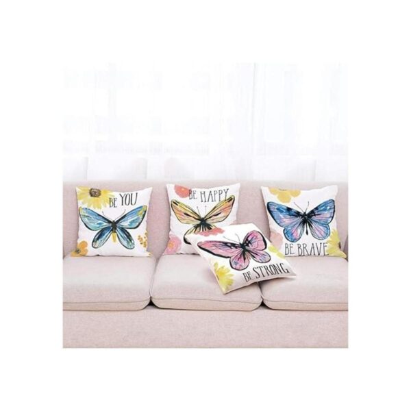 Wilproo Juego de 4 fundas de almohada decorativas con