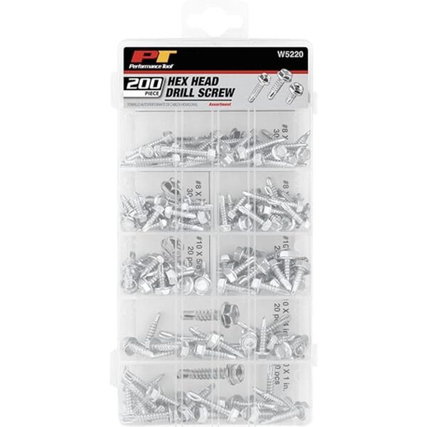 Performance Tool W5220 Juego de 200 arandelas hexagonales_4