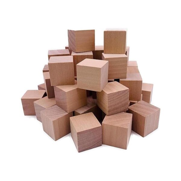 William Craft 130 cubos de madera maciza natural de 1_1