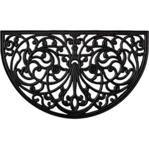 Tapete para puerta Kempf de hule con forma de medialuna_1